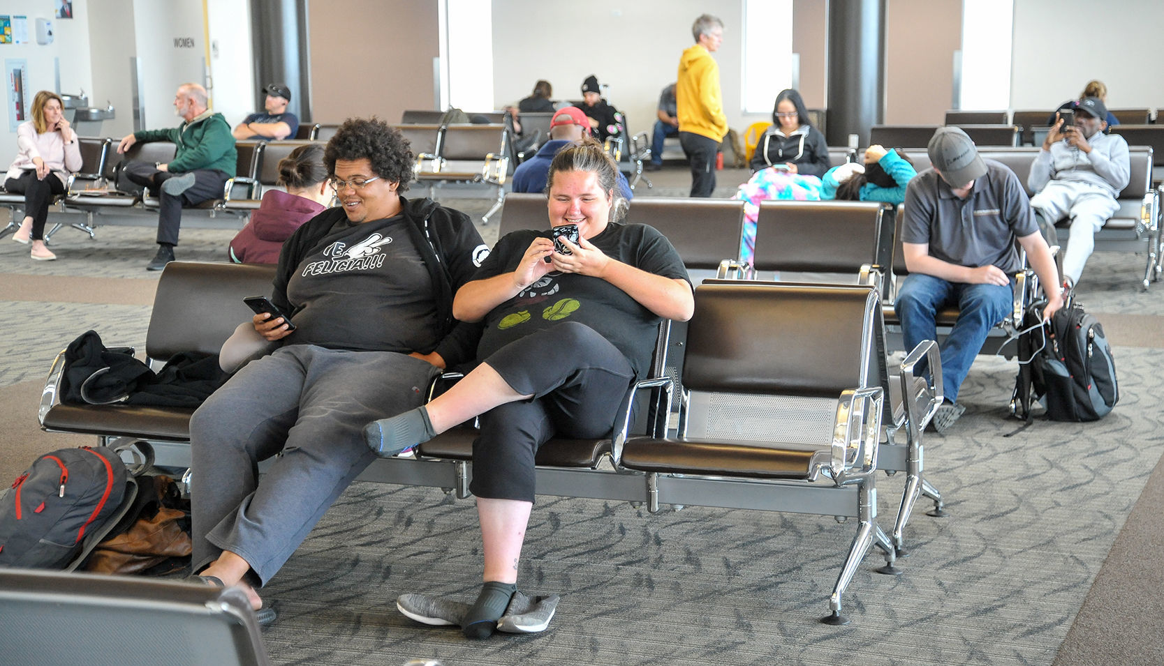 Stranded passengers from Salt Lake